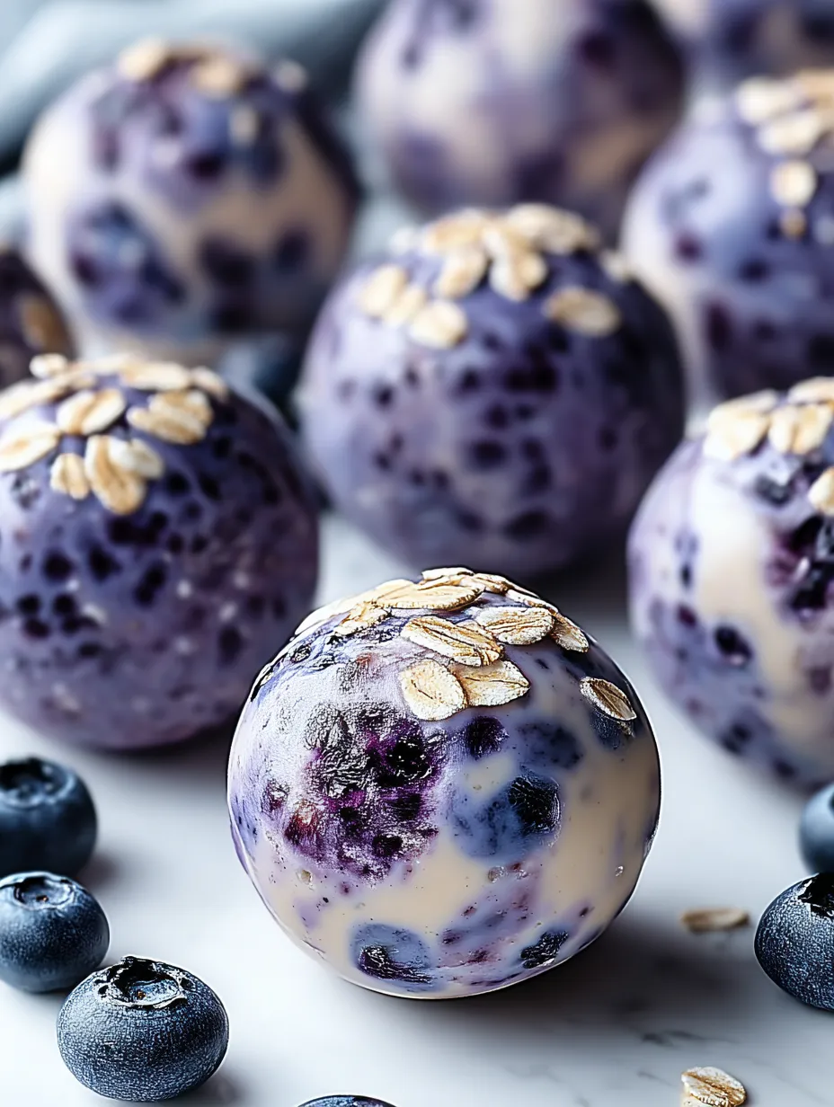 Blueberry Cheesecake Protein Bites