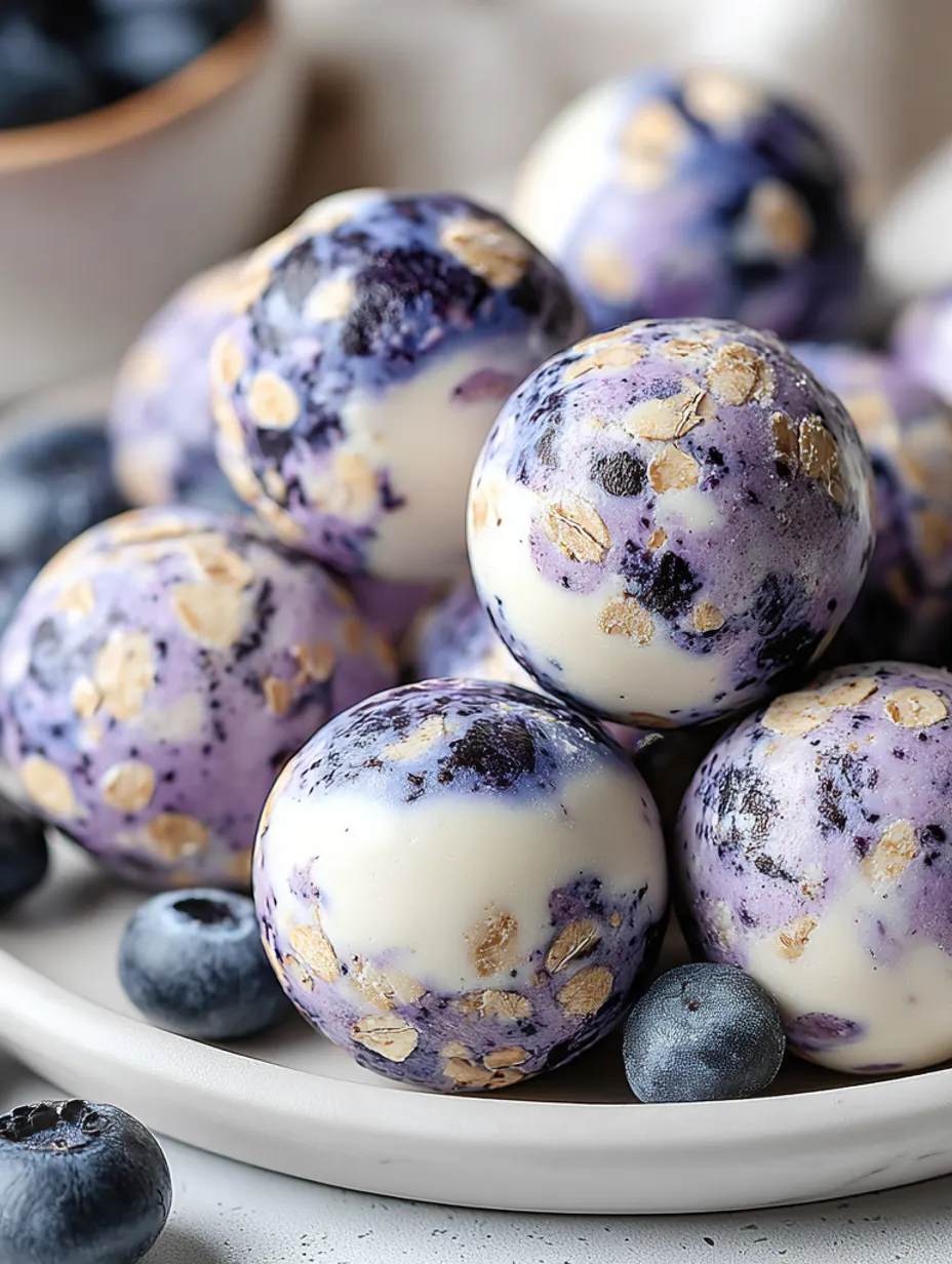 Blueberry Cheesecake Protein Bites