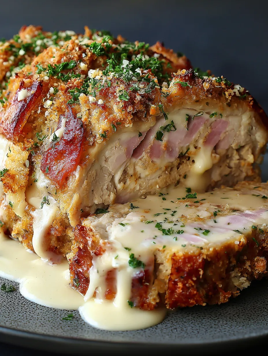 Chicken Cordon Bleu Meatloaf