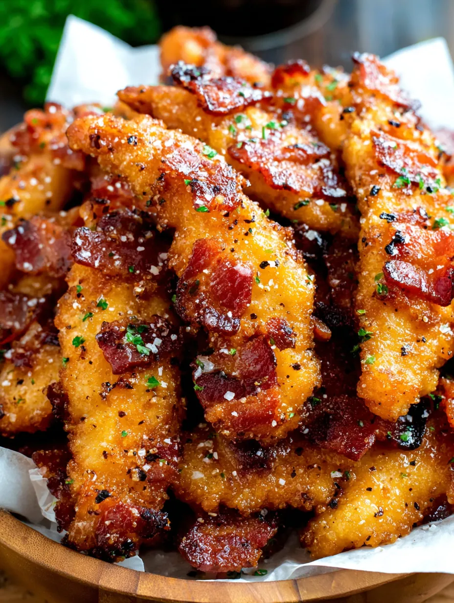 Caramelized Bacon and Brown Sugar Chicken Tenders