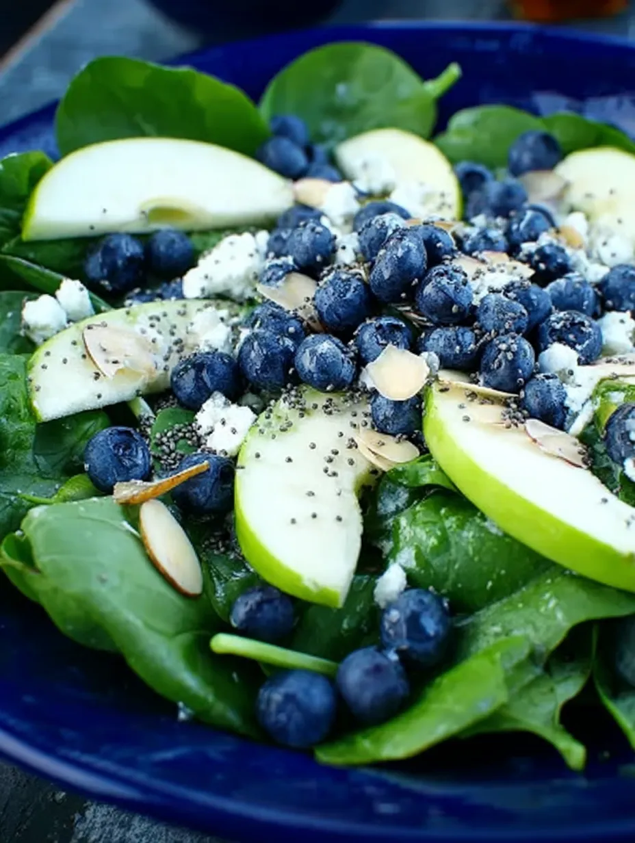 Blueberry Spinach Salad &amp; Homemade Orange Poppy Seed Dressing