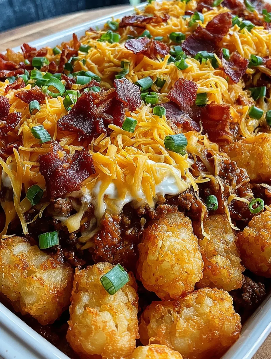 Loaded BBQ Bacon Tater Tot Casserole