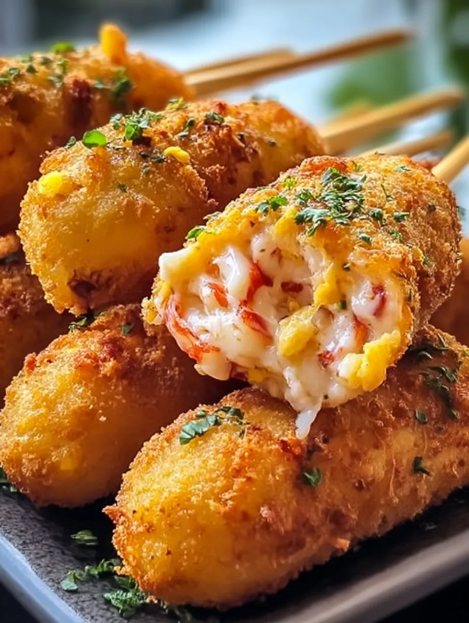 Shrimp and Crab Nacho Bomb Corn Dogs