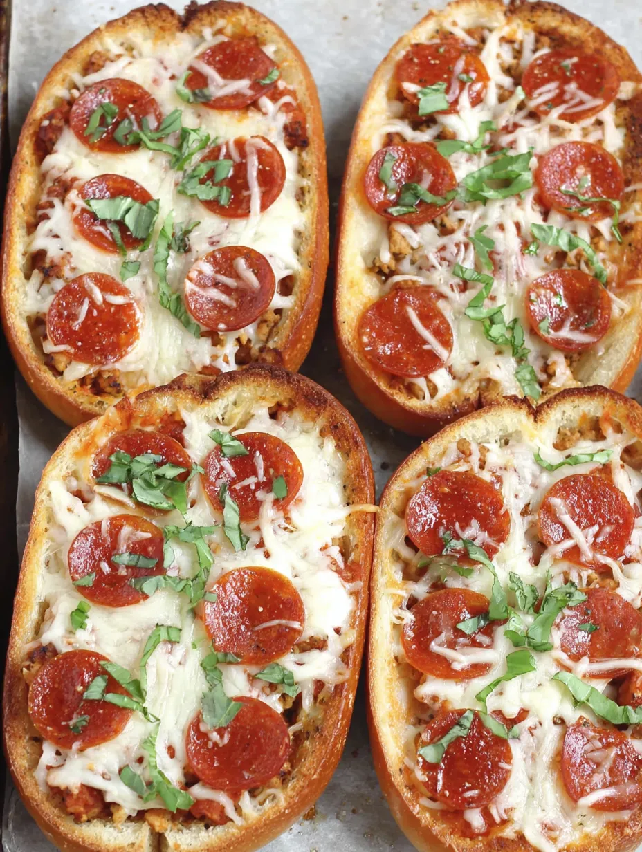A pizza boat with pepperoni and cheese.