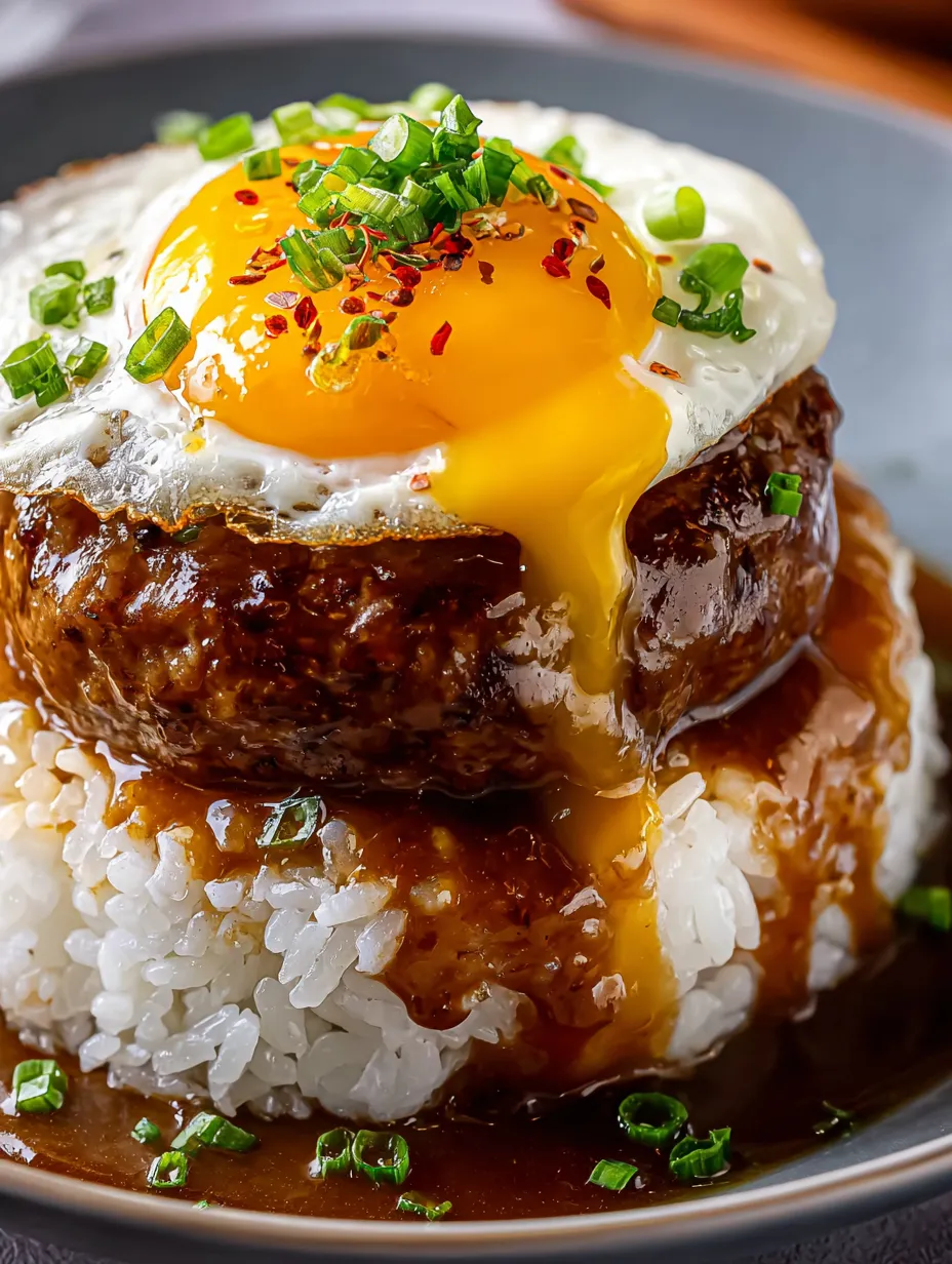 Loco Moco Hawaiian Lunch