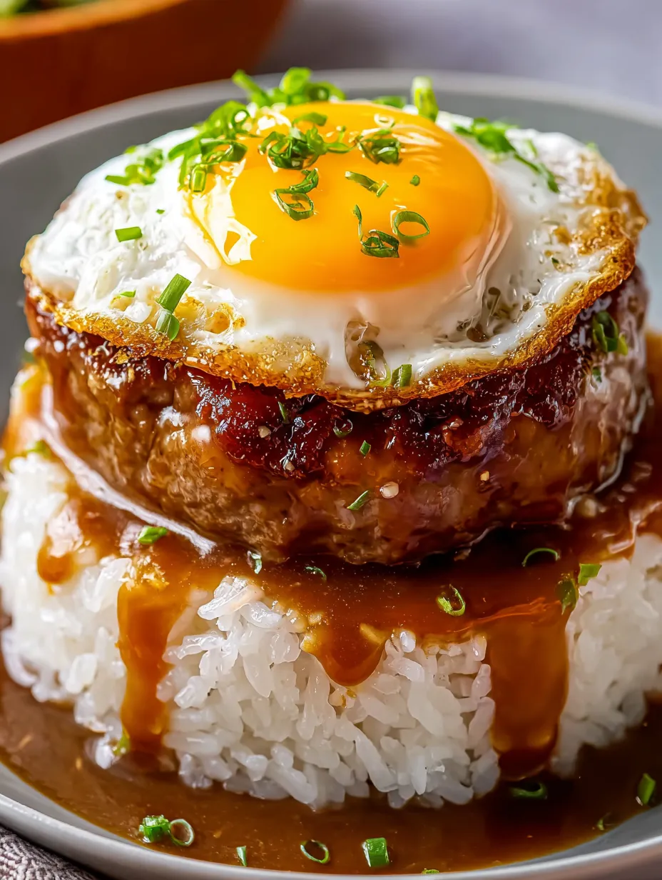 Loco Moco Hawaiian Lunch