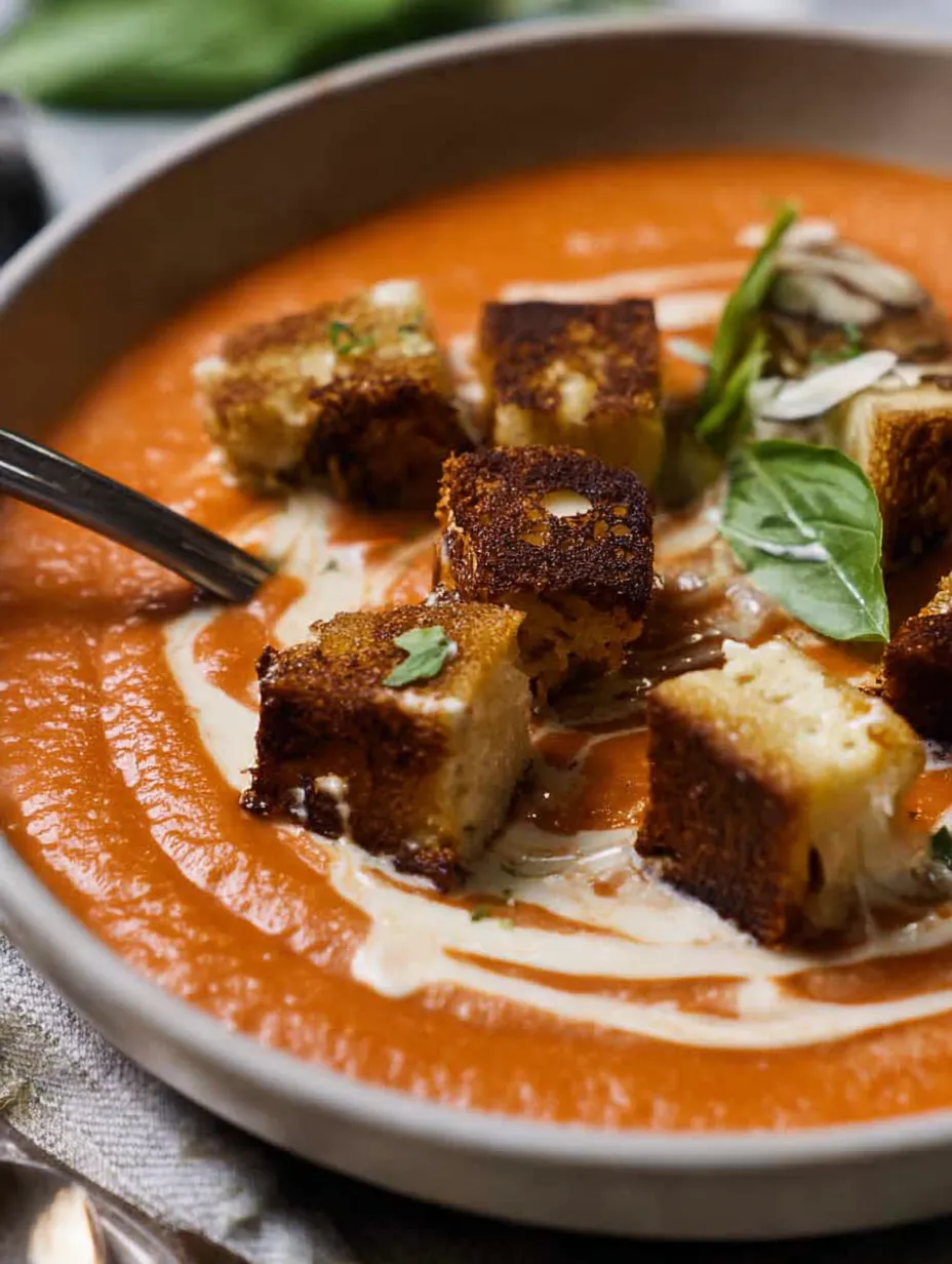 Thick, Creamy Roasted Tomato Soup