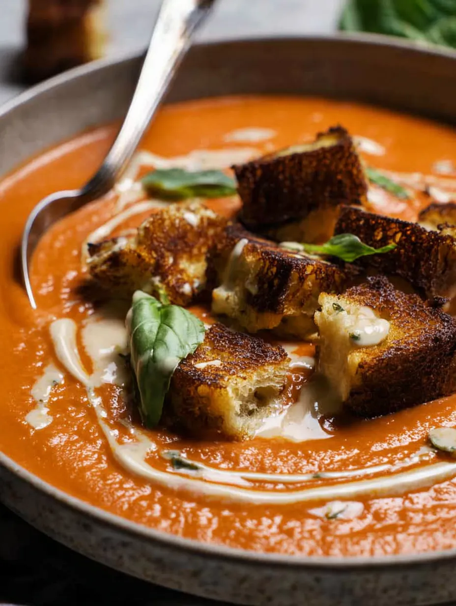 Thick, Creamy Roasted Tomato Soup