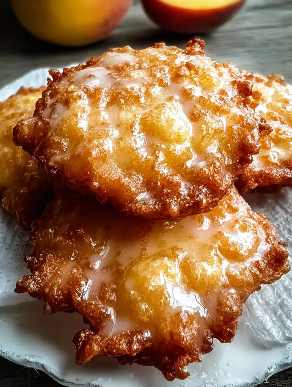 Fresh Peach Fritters