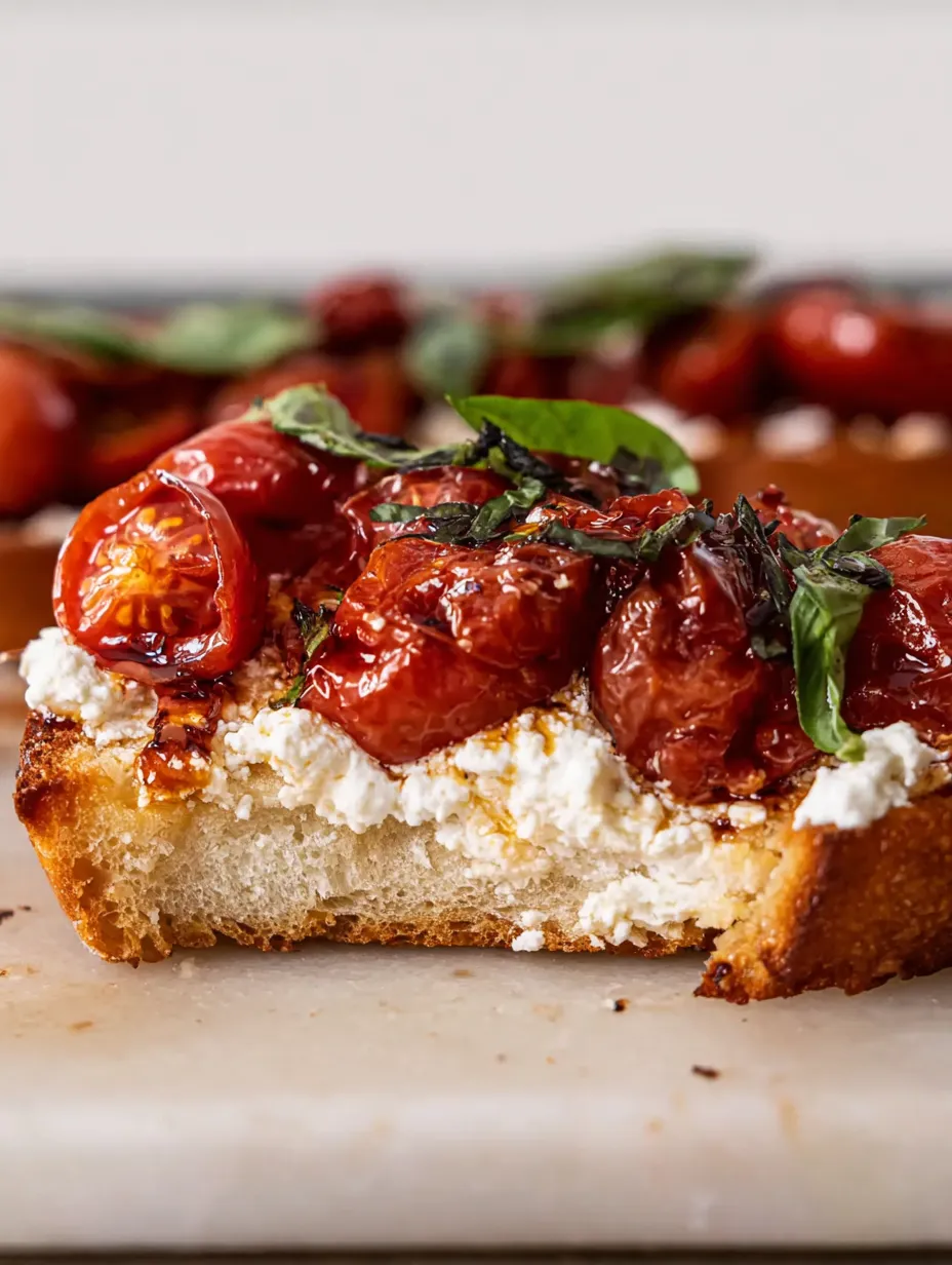 Caprese Cottage Cheese Toast Recipe