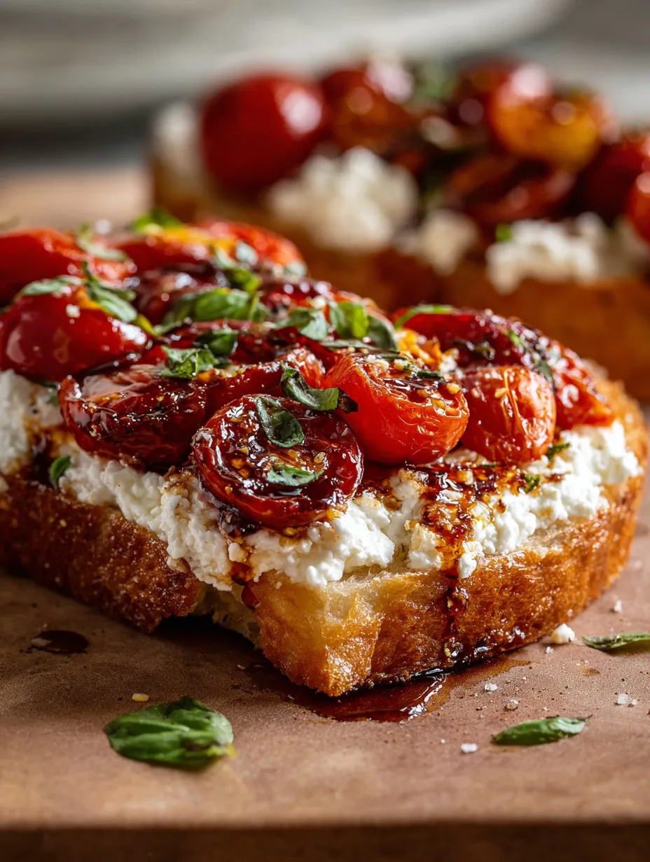 Caprese Cottage Cheese Toast Recipe