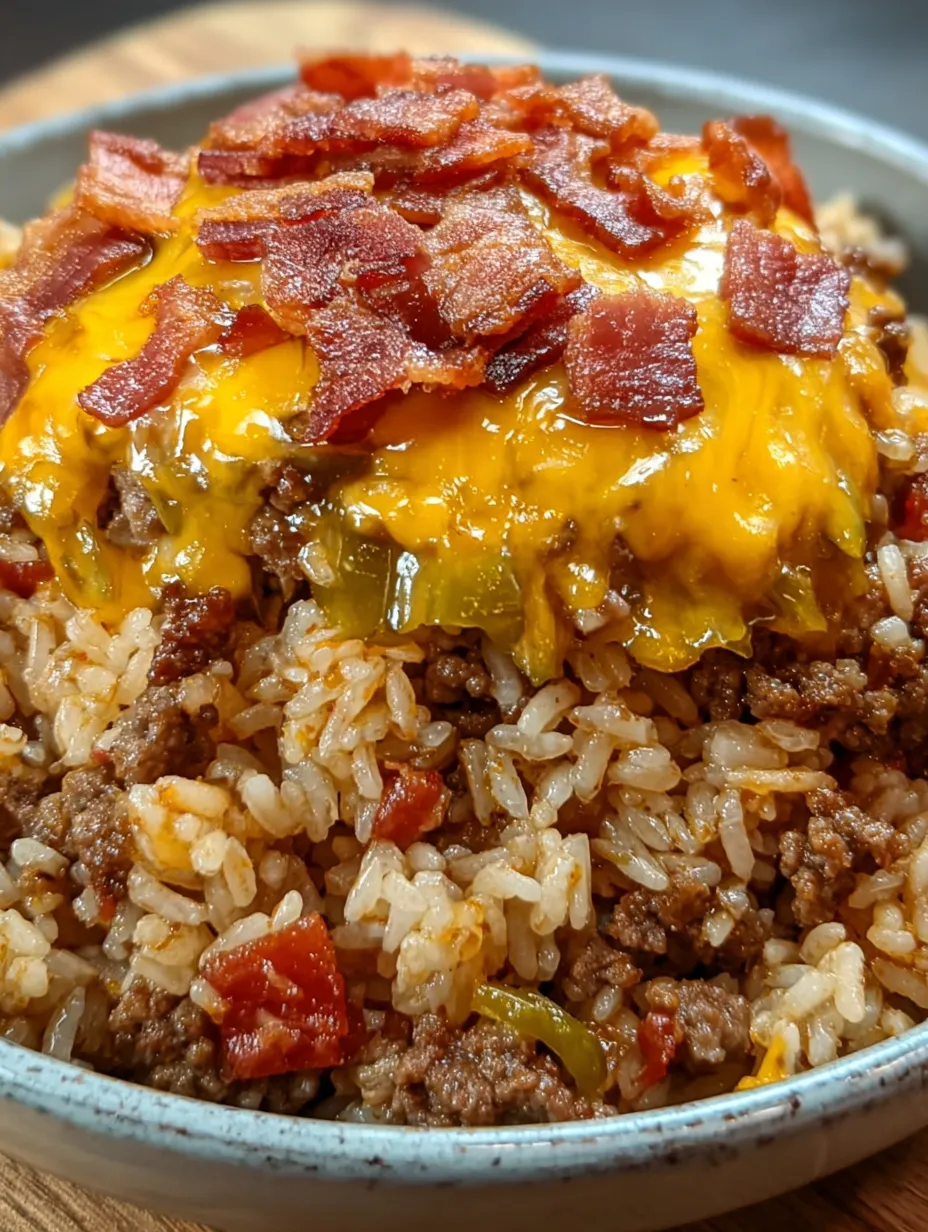 Bacon Cheeseburger Rice