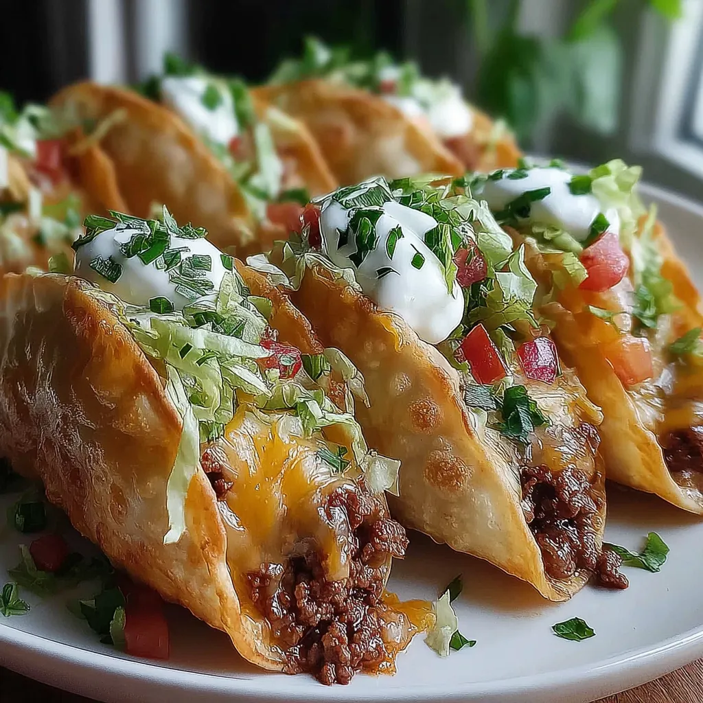 Loaded Cheesy Pocket Tacos Recipe
