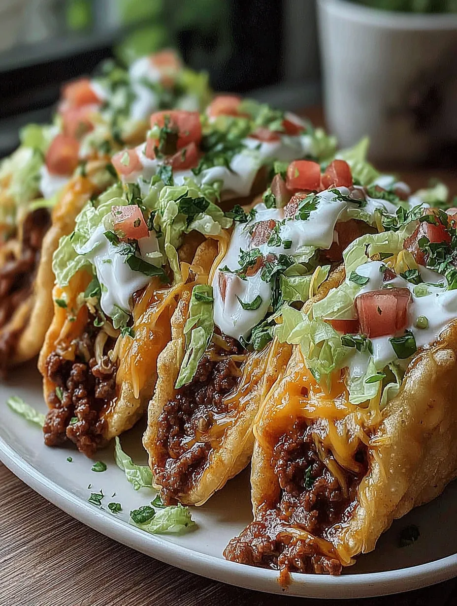 Loaded Cheesy Pocket Tacos Recipe