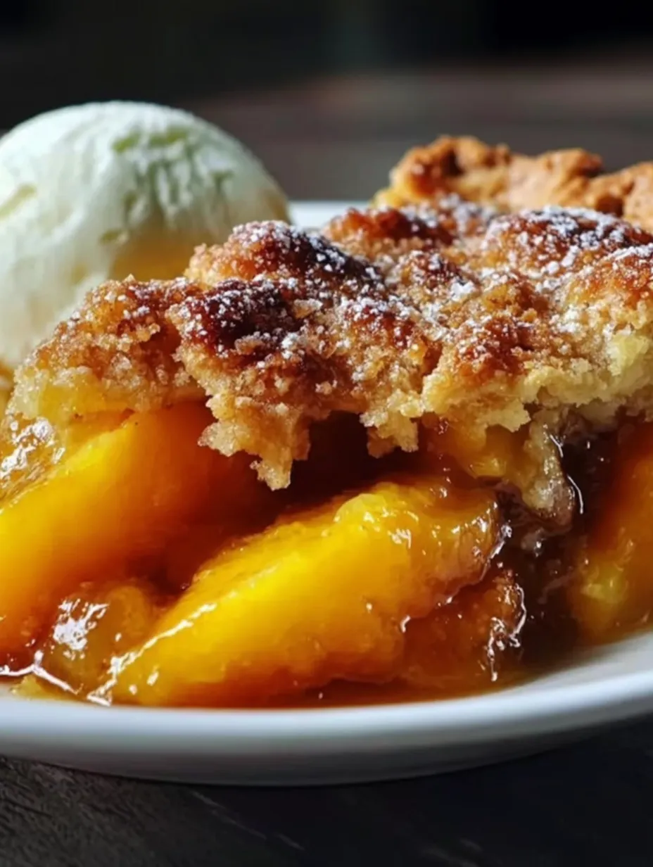 Double Crust Brown Butter Peach Cobbler