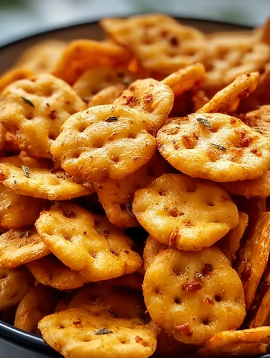 3-Ingredient Addictive Taco Crackers Snack