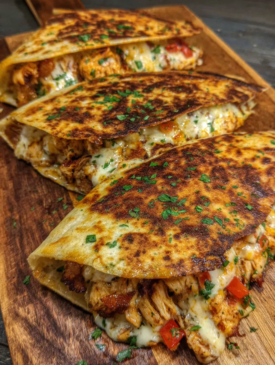 Chicken Bacon Ranch Quesadillas dish.