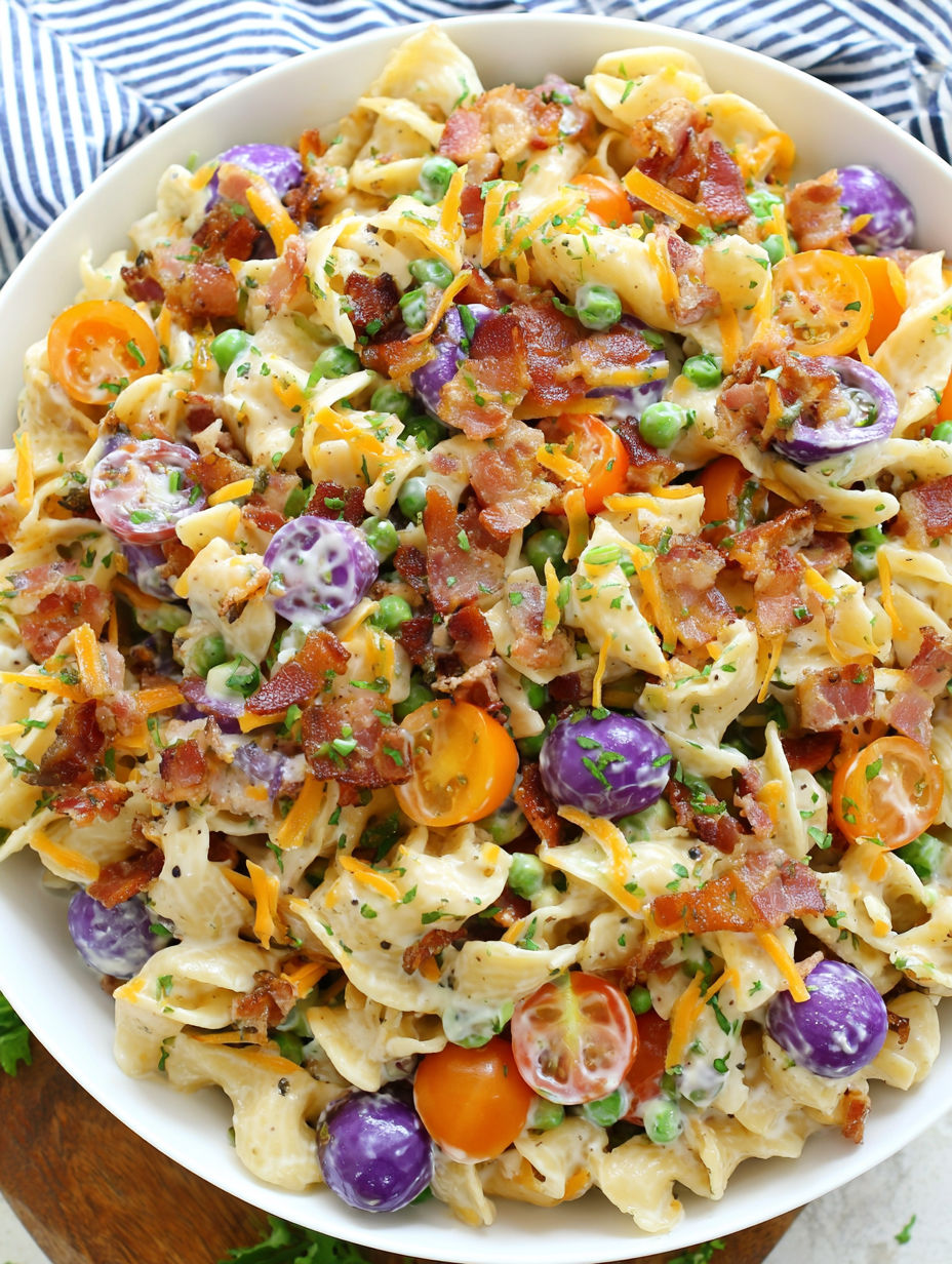A bowl of food with a variety of ingredients.