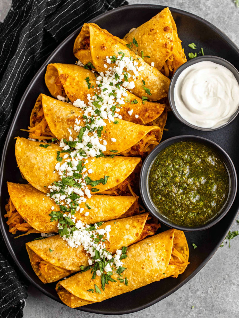 A plate of food with a bowl of sour cream.
