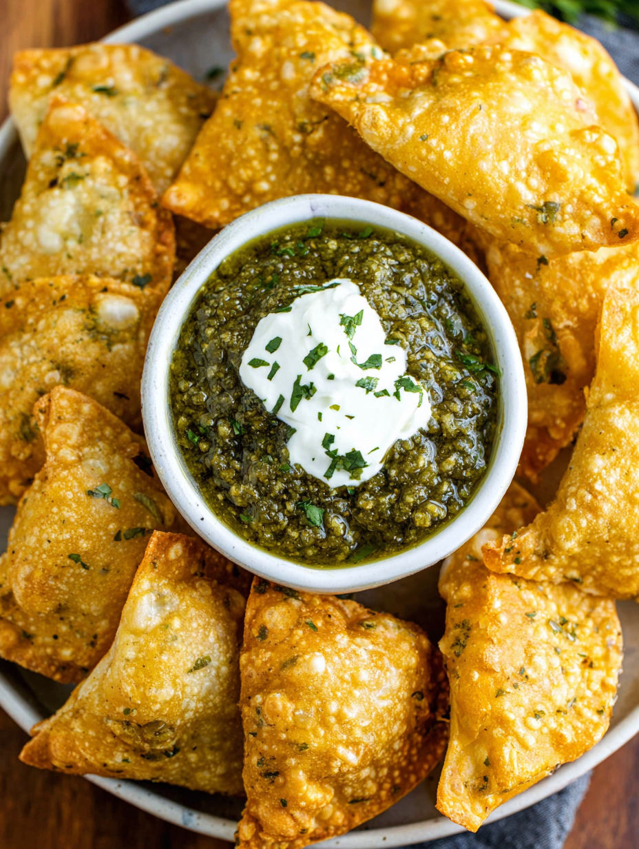 A bowl of dip with a spoon in it.