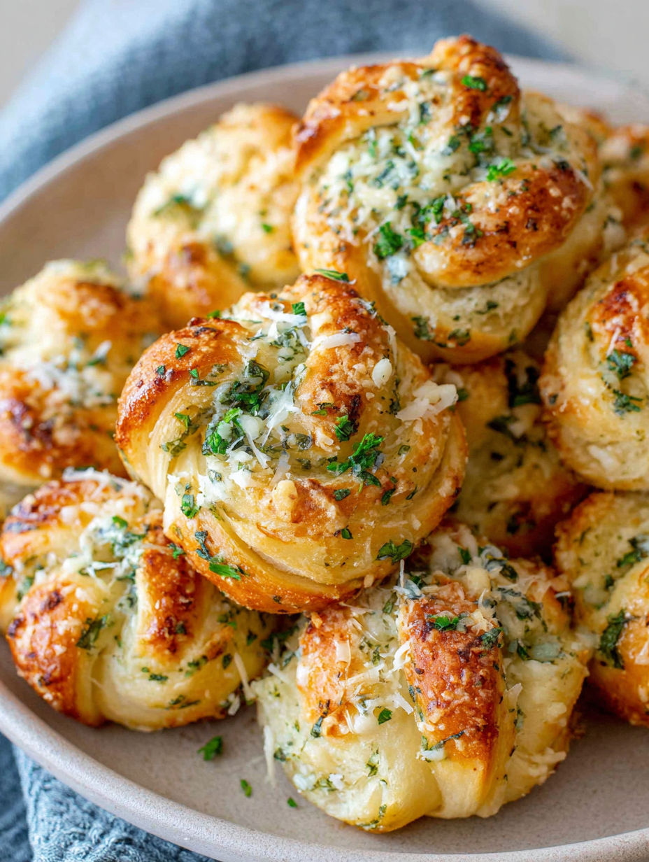 A bowl of cheese and herb filled pastries.