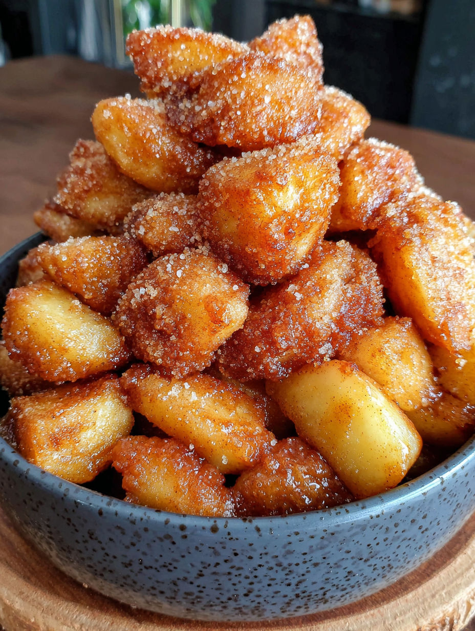 A bowl of fried apples.