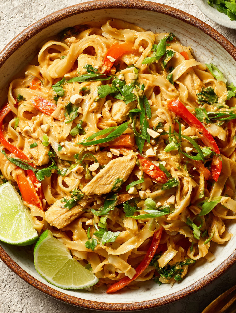 A bowl of noodles with meat and vegetables.