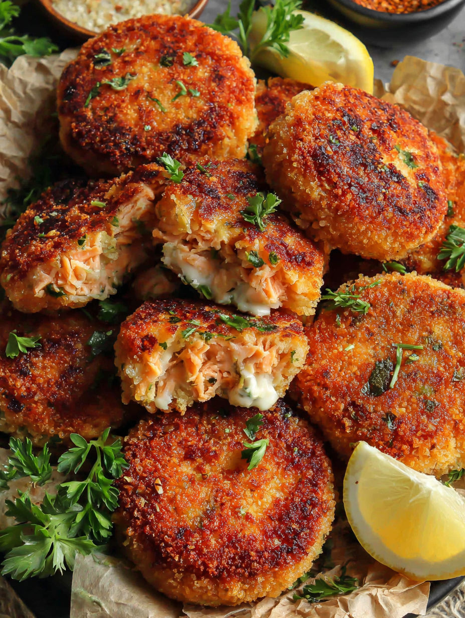 A plate of food with a lemon wedge on top.