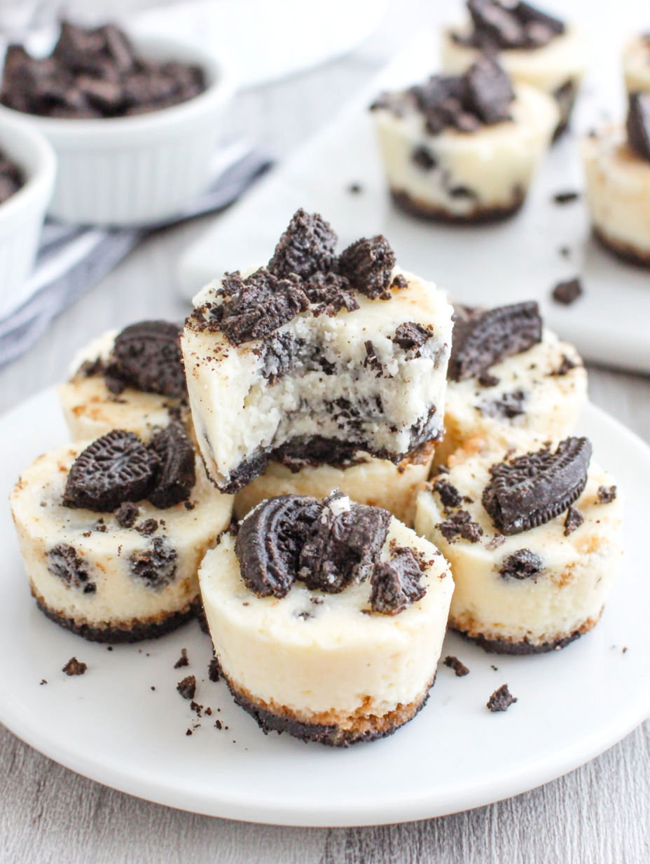 A white plate with a dessert on it.