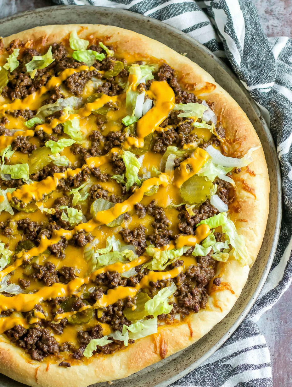 A pizza with cheese and meat on top.