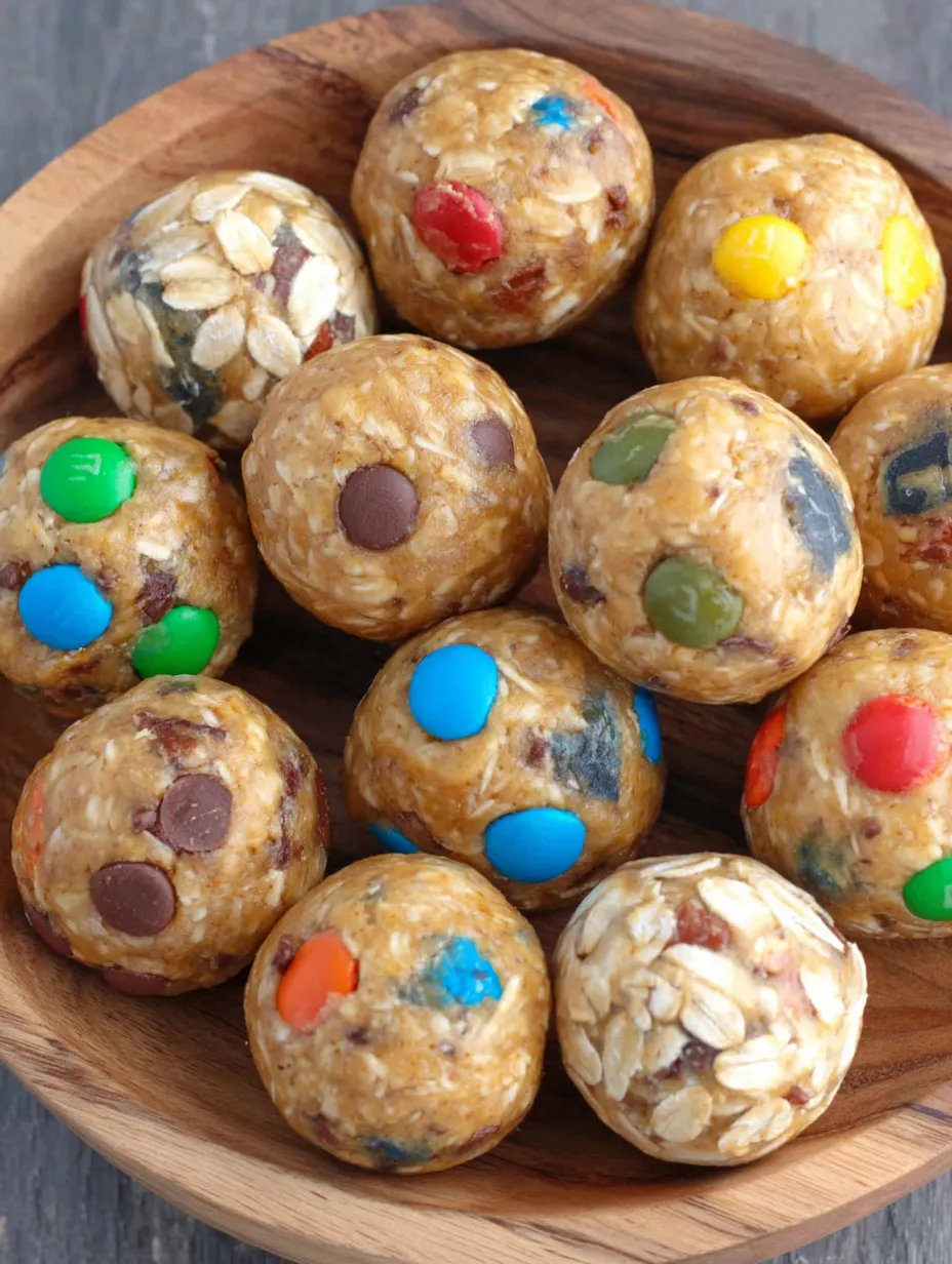 A bowl of healthy no-bake protein balls.