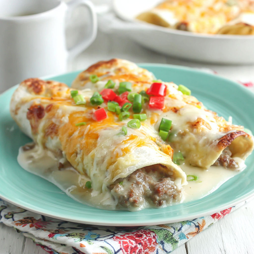 A plate of Mexican food with cheese and peppers.