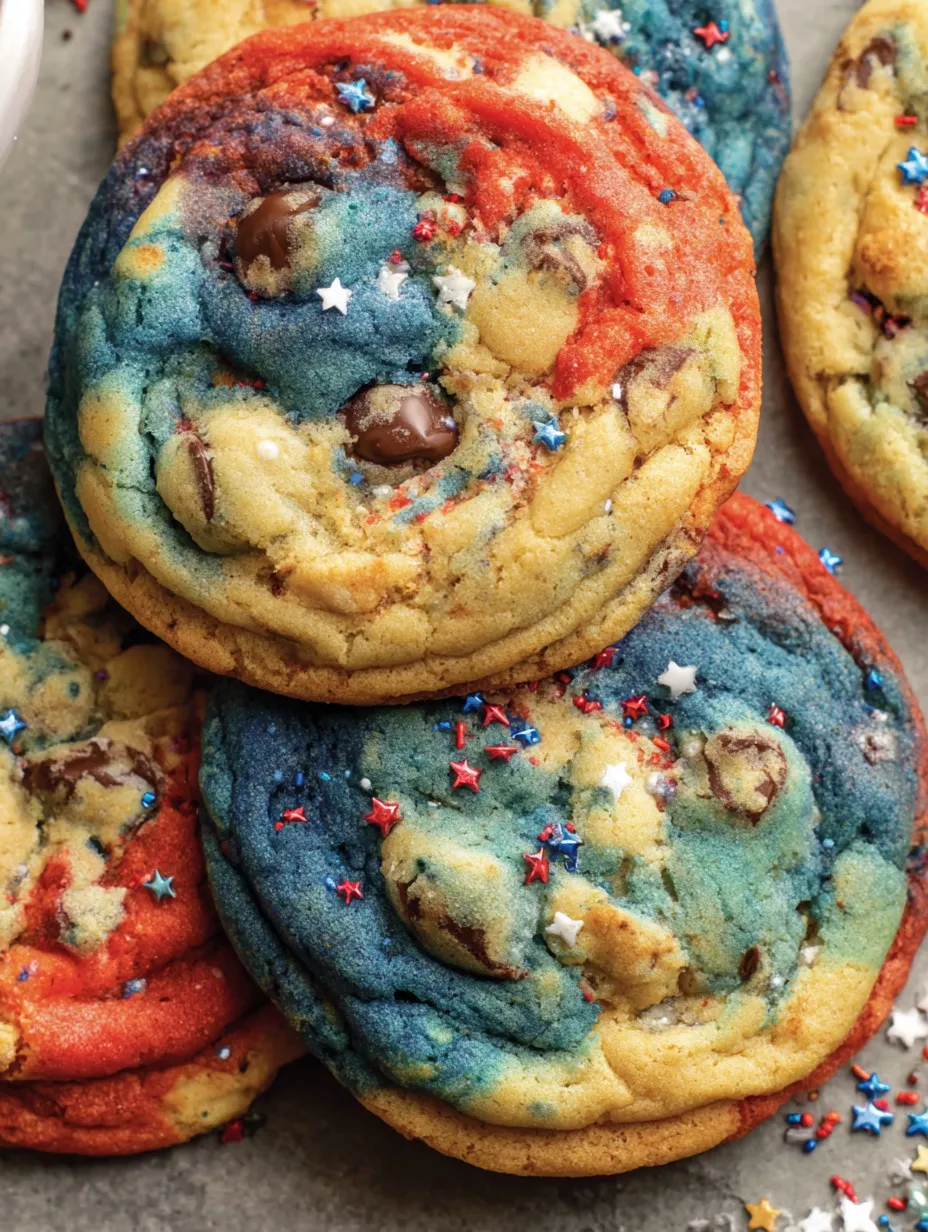 A plate of 4th of July cookies.