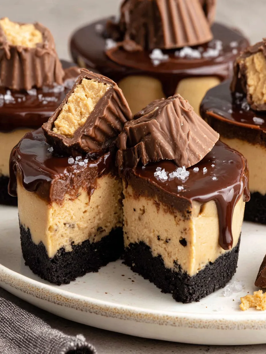 Peanut butter oreo cheesecake bites.