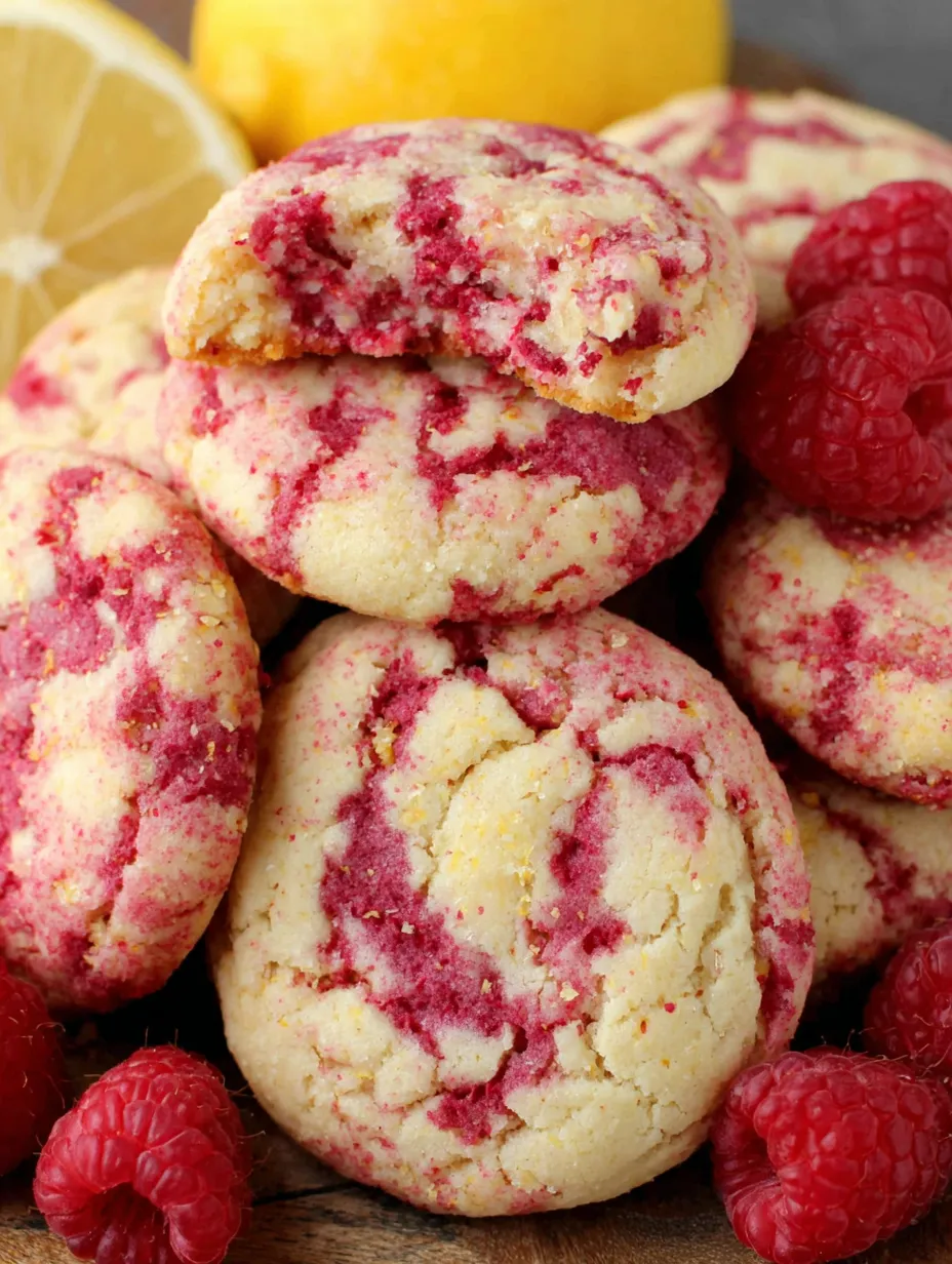 Lemon Raspberry Cookies.