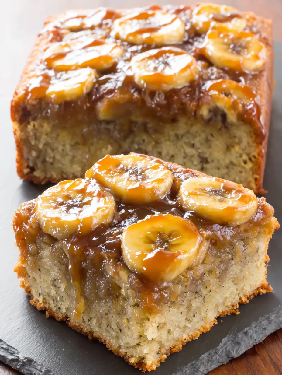 A slice of banana bread cake.