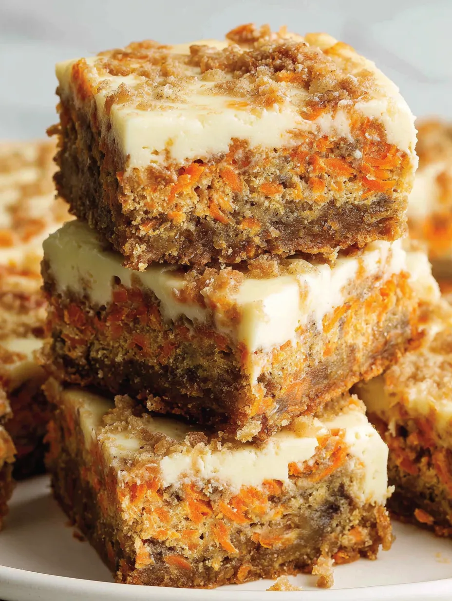Carrot cake cream cheese bars.