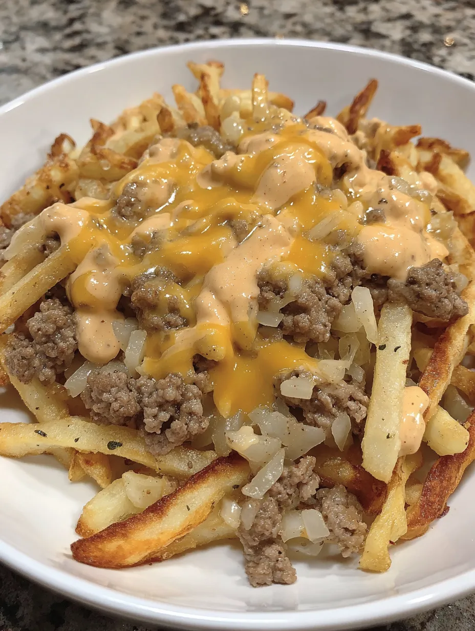 A cheeseburger french fry casserole.