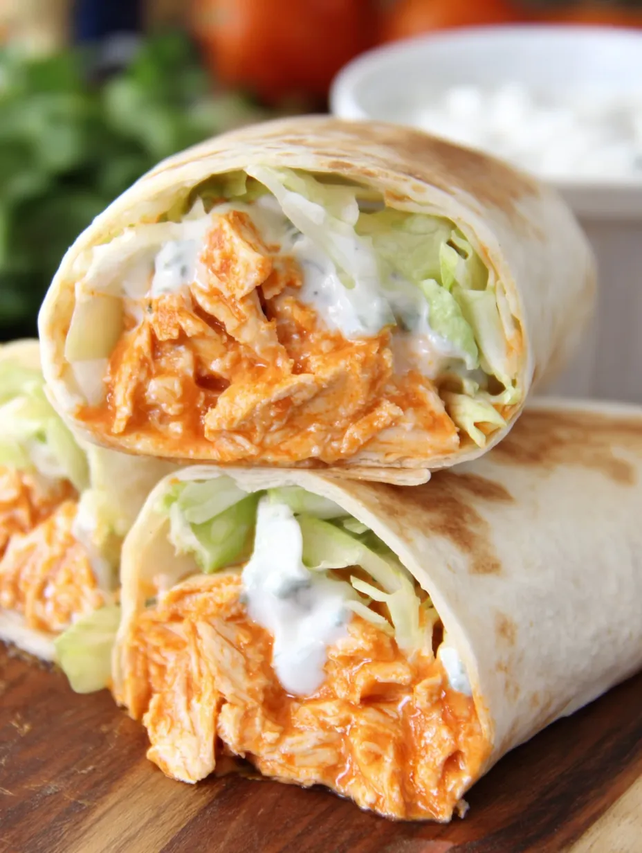 A buffalo chicken wrap with sauce.