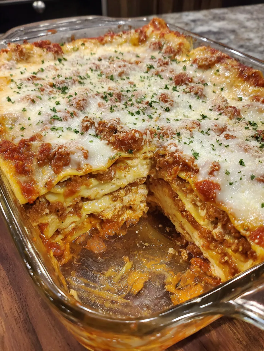 A close up of a lasagna dish.