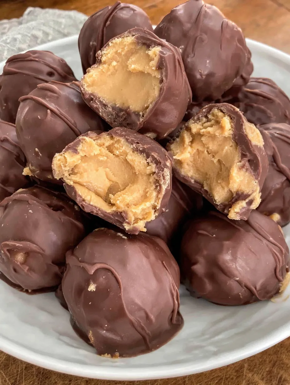 A bowl of peanut butter balls.