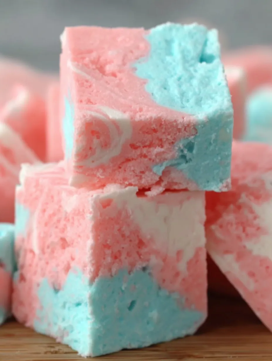 A piece of cotton candy fudge.