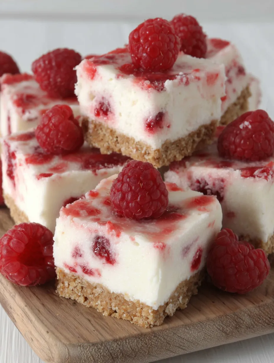A plate of frozen raspberry yogurt bites.