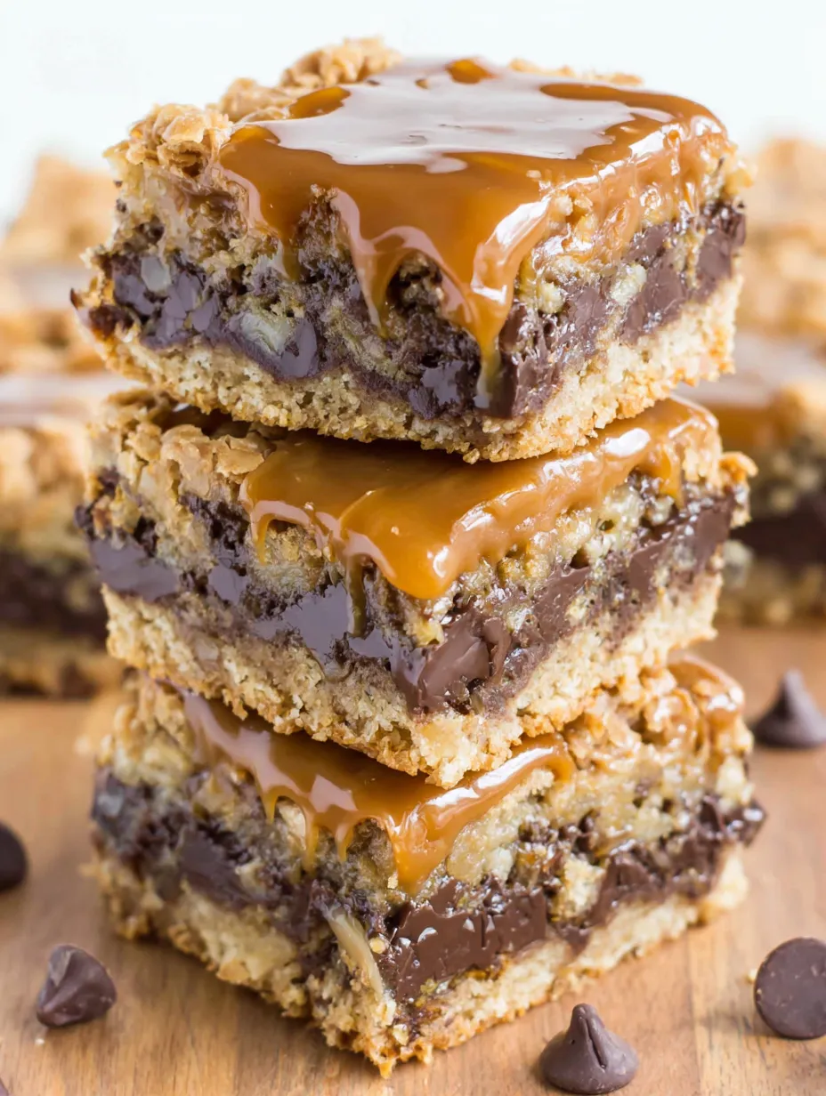 Carmelitas with chocolate and caramel sauce.