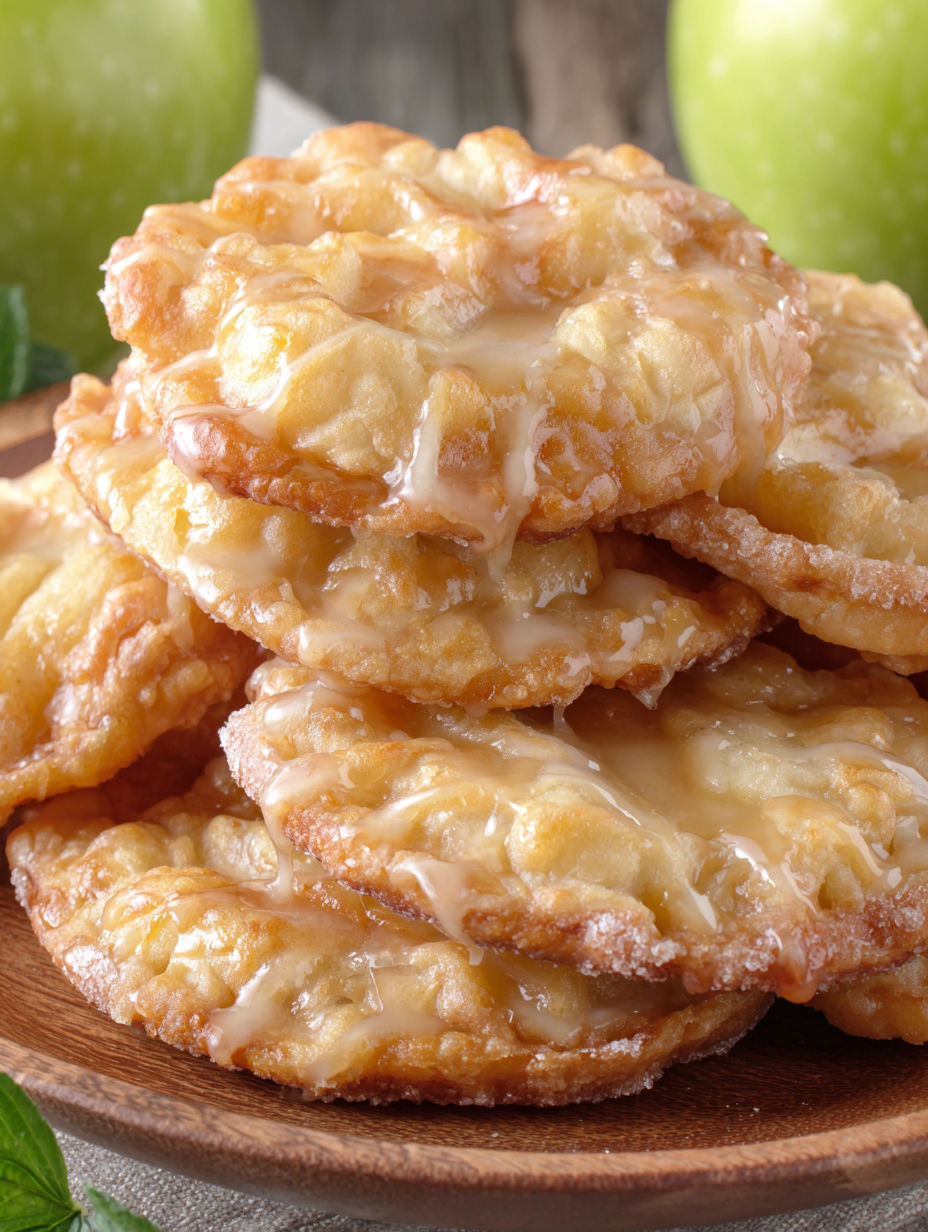 A stack of pastries with a glaze on top.