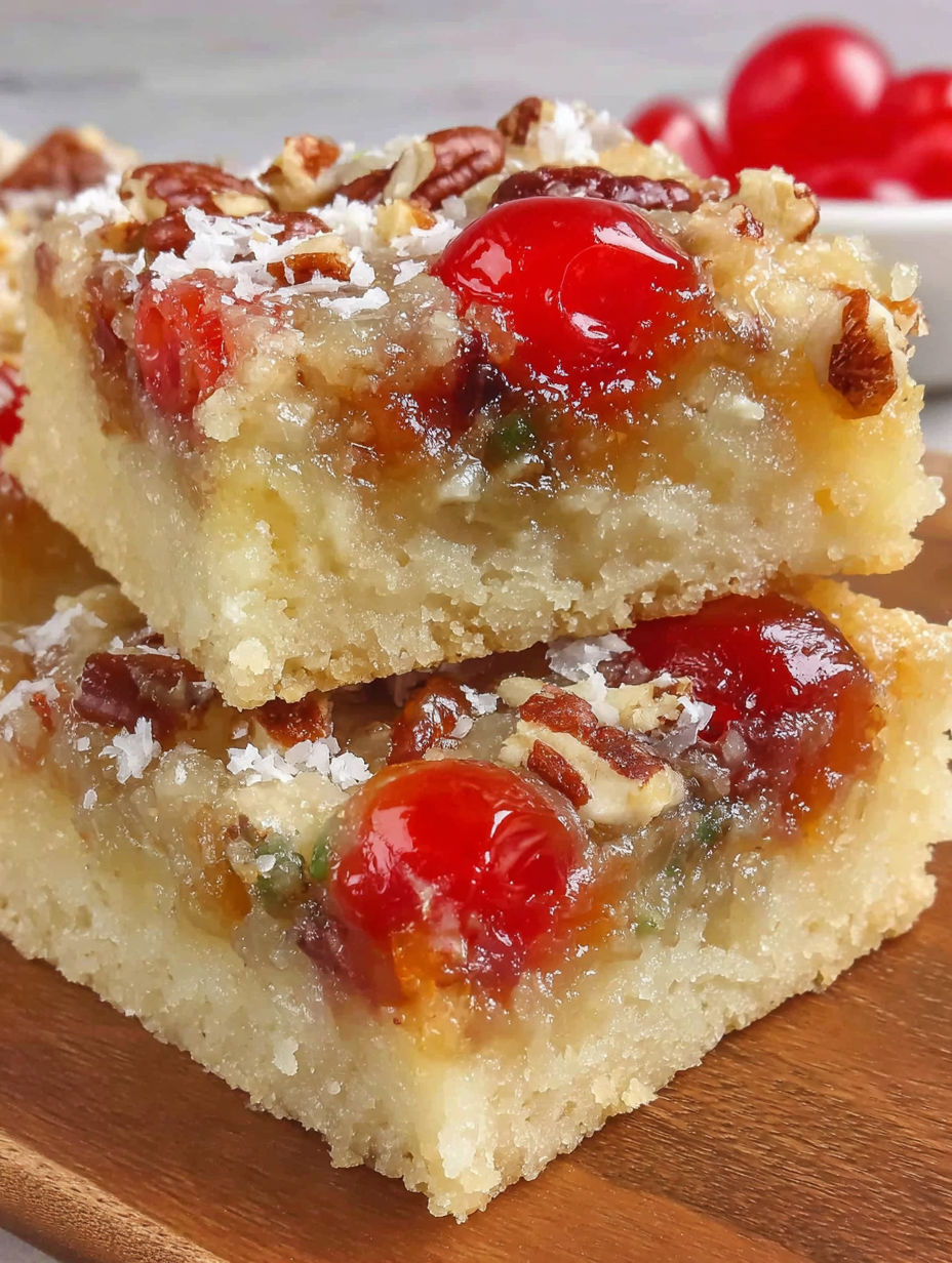 A dessert with a cherry on top.