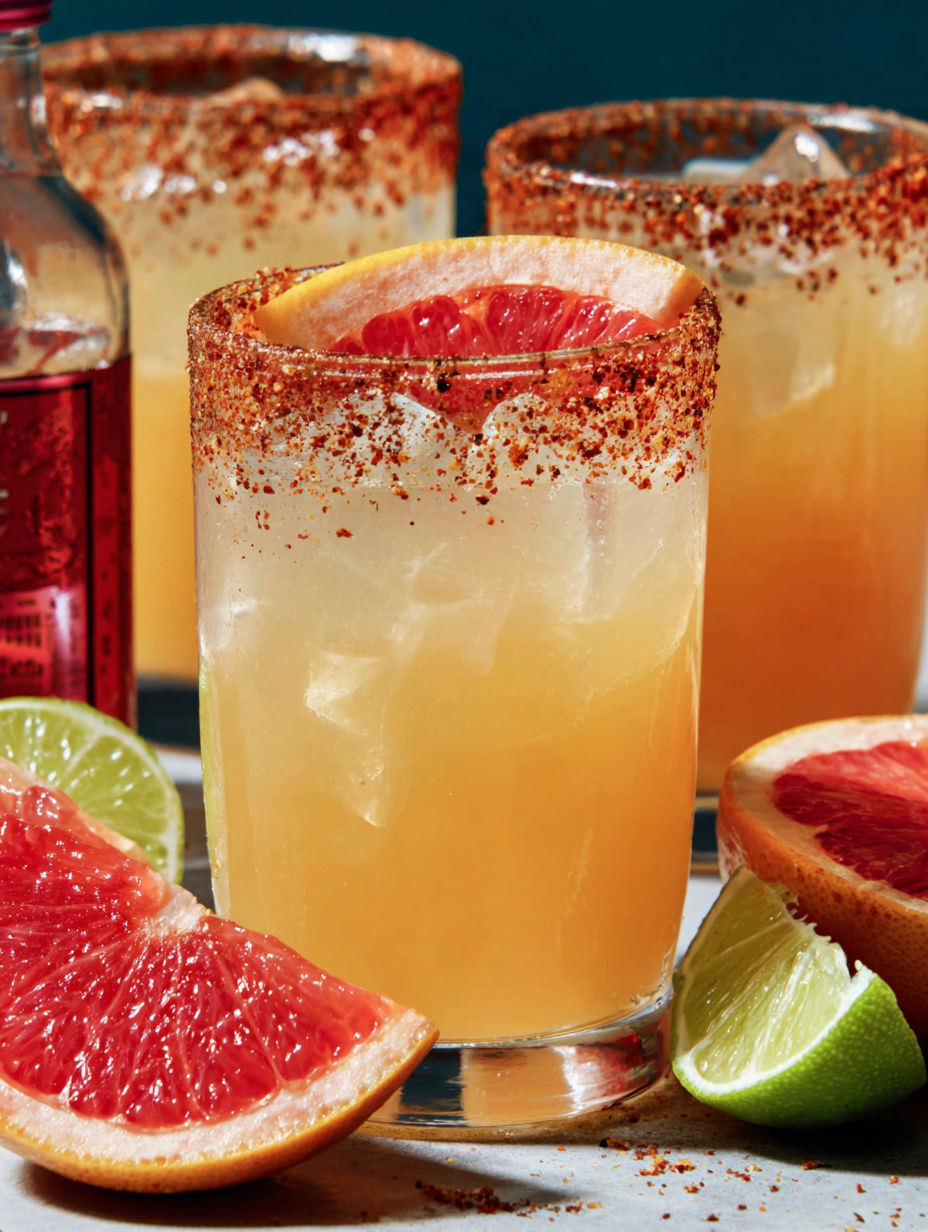 A glass of orange juice with a slice of orange in it.