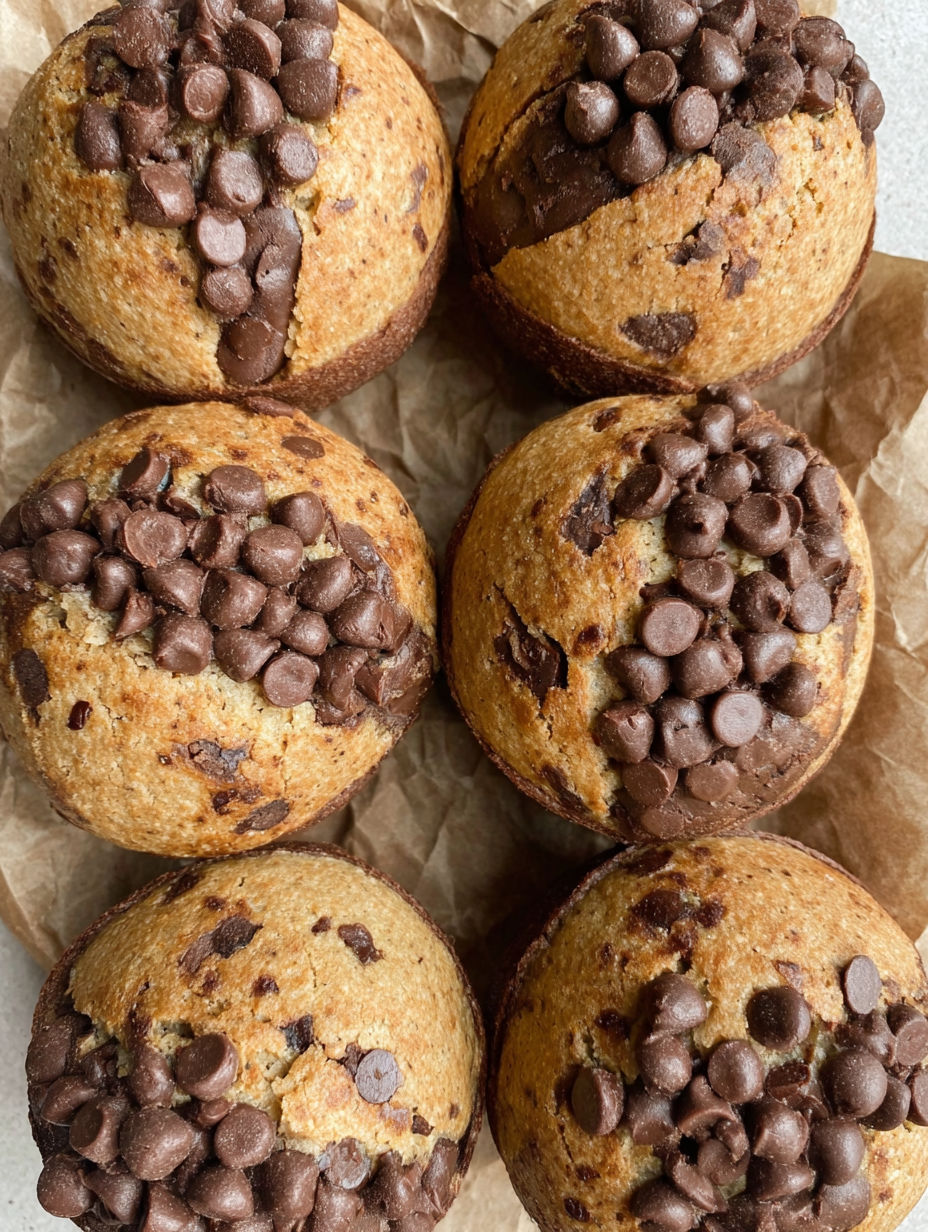 A close up of a chocolate chip cookie.