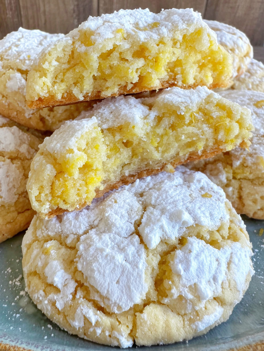 A plate of cookies with white powder on top.