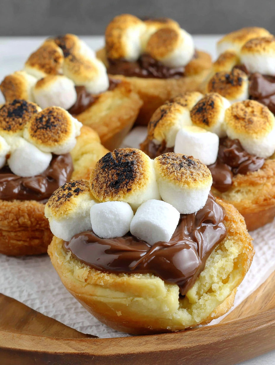 A dessert with marshmallows and chocolate.